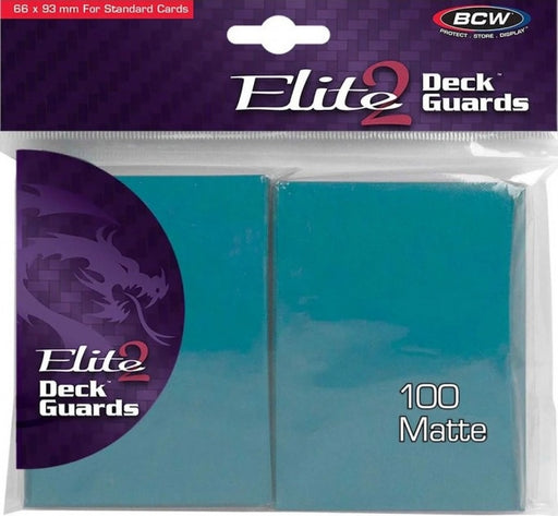 BCW Deck Protectors Standard Elite2 Matte Azure (66mm x 93mm) (100 Sleeves Per Pack)