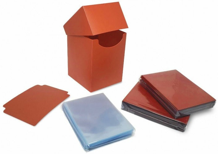 BCW Deck Case Box, Deck Protectors and Inner Sleeves Standard Elite2 Combo Pack Glossy Autumn