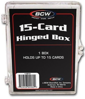 BCW Hinged Box 15 Count