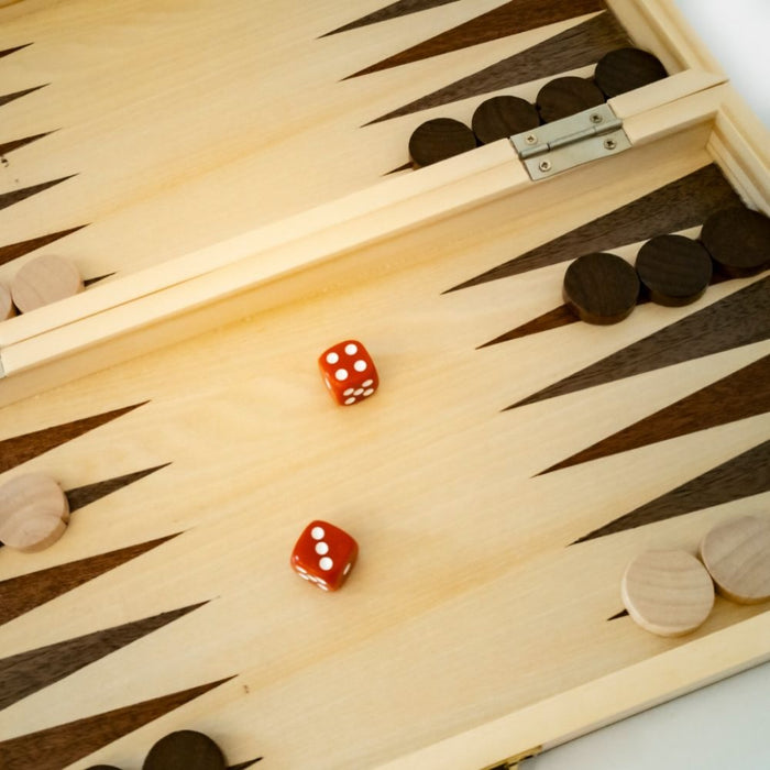 Wooden Folding Chess/Checkers/Backgammon Set 35cm