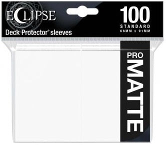 Ultra Po Eclipse Matte Standard Sleeves Arctic White