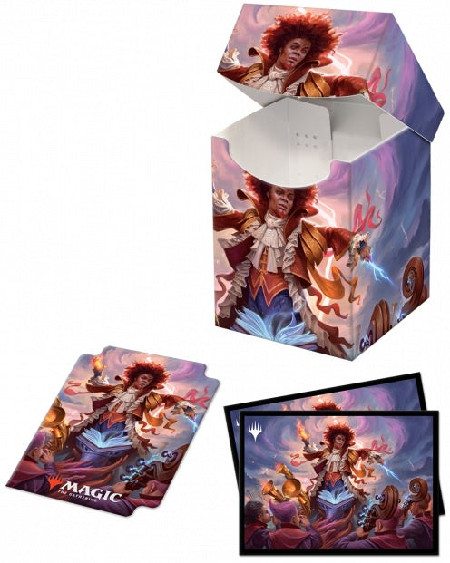 Ultra Pro PRO 100+ Deck Box and 100ct sleeves featuring Prismari for Magic: The Gathering