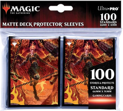 Ultra Pro Adventures in the Forgotten Realms 100ct Sleeves V4 featuring Zariel, Archduke of Avernus for Magic The Gathering