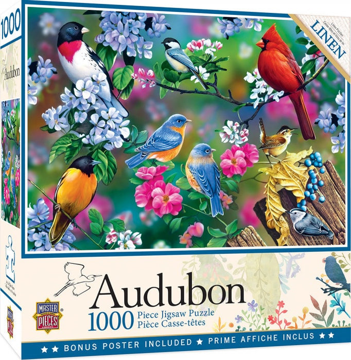 Masterpieces Puzzle Audubon Songbird Collage Puzzle 1,000 pieces  Jigsaw Puzzle