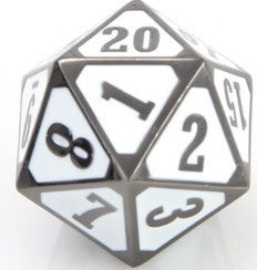 Die Hard Dice Metal MTG Roll Down Counter - Sinister White (Single)