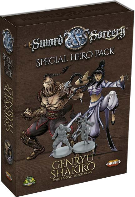 Sword & Sorcery White/Black Monk (Genryu/Shakiko) Hero Pack