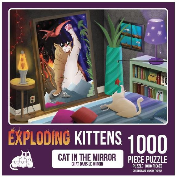 Exploding Kittens Puzzle Cats in the Mirror 1,000 pieces