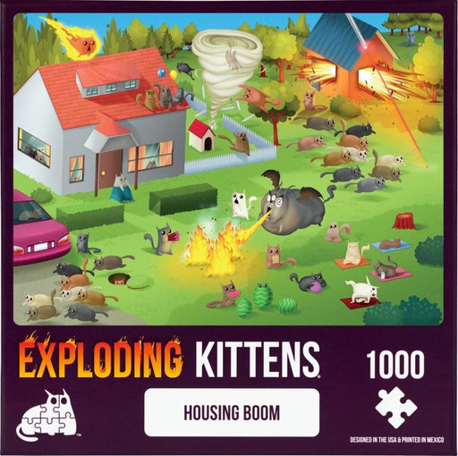 Exploding Kittens Puzzle Housing Boom 1,000 piece Jigsaw Puzzle
