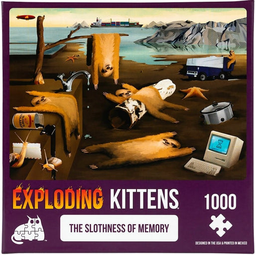 Exploding Kittens Puzzle Slothness of Memory 1,000 piece Jigsaw Puzzle