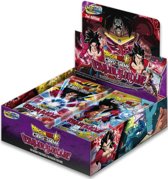Dragon Ball Super Card Game UW2 Booster Box Vermilion Bloodline second edition