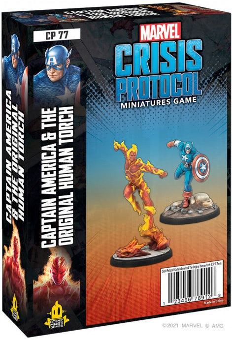 Marvel Crisis Protocol Captain America & the Original Human Torch