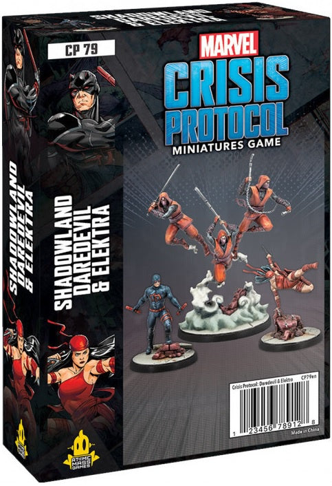 Marvel Crisis Protocol Shadowland Daredevil and Elektra with Hand Ninjas