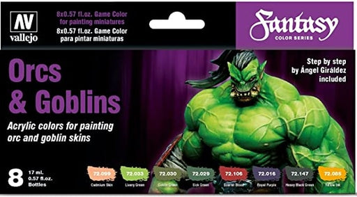 Vallejo Game Colour - Orcs & Goblins 8 Colour Set