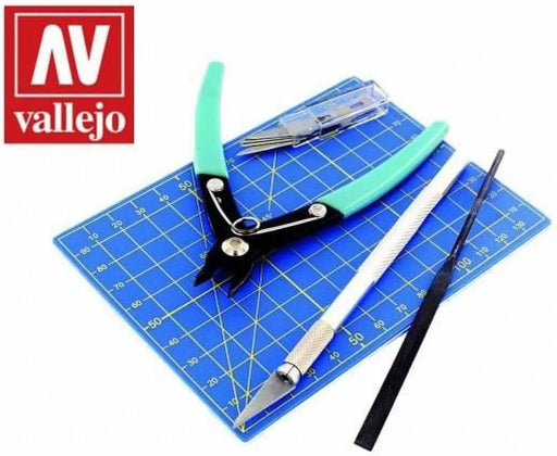 Vallejo Hobby Tools 9pc Plastic Modelling Tool Set