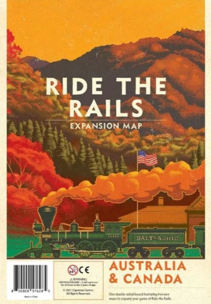 Ride The Rails - Australia and Canada Expansion Map