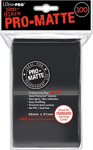 Ultra Pro Deck Protector Pro-Matte Sleeves Black (100)