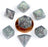 MDG Acrylic 10mm Polyhedral Dice Set - Stardust Gray  - Mini Dice