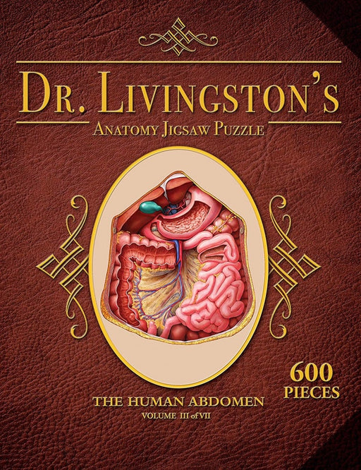 Dr. Livingston's Anatomy the Human Abdomen Puzzle 600 pieces Jigsaw Puzzl