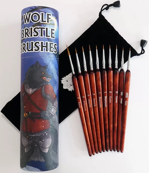 Wolf Bristle Brush Set