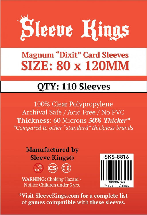 Sleeve Kings Board Game Sleeves Magnum "Dixit" (80mm x 120mm) (110 Sleeves)