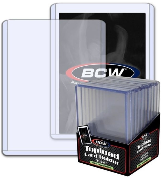 BCW Topload Card Holder Thick 240 Pt (3" x 4")