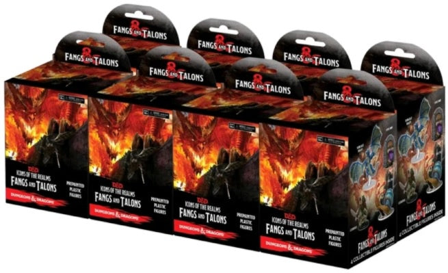 D&D Icons of the Realms Fangs and Talons 8 Ct Booster Brick