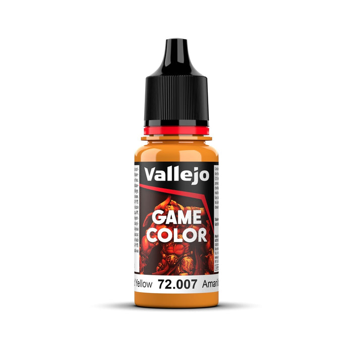 Vallejo Game Colour Gold Yellow 18ml Acrylic Paint - New Formulation AV72007