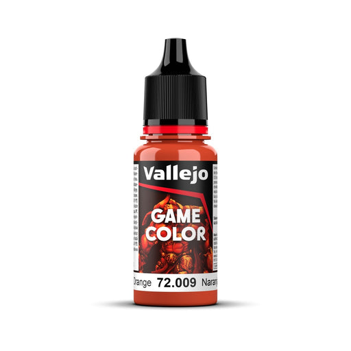 Vallejo Game Colour Hot Orange 18ml Acrylic Paint - New Formulation AV72009