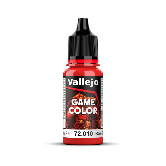 Vallejo Game Colour Bloody Red 18ml Acrylic Paint - New Formulation AV72010