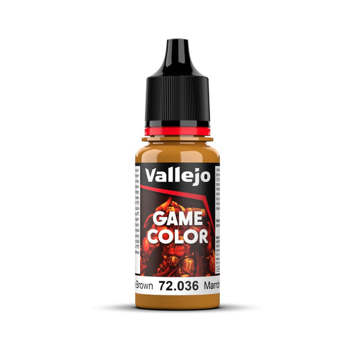 Vallejo Game Colour Bronze Brown 18ml Acrylic Paint - New Formulation AV72036