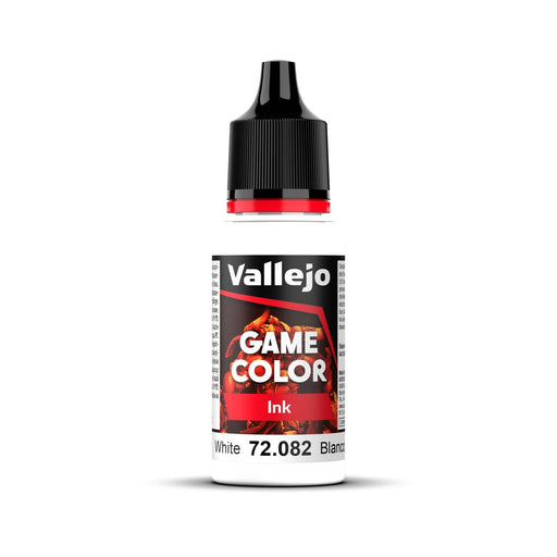 Vallejo Game Colour Ink White 18ml Acrylic Paint - New Formulation AV72082