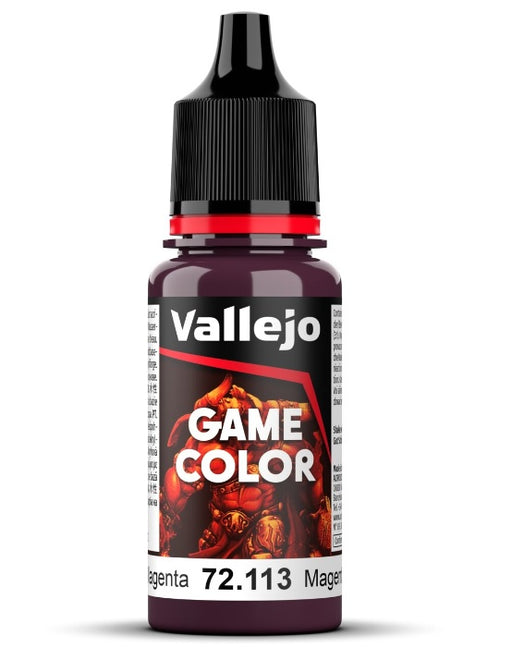 Vallejo Game Colour Deep Magenta 18ml Acrylic Paint - New Formulation AV72113