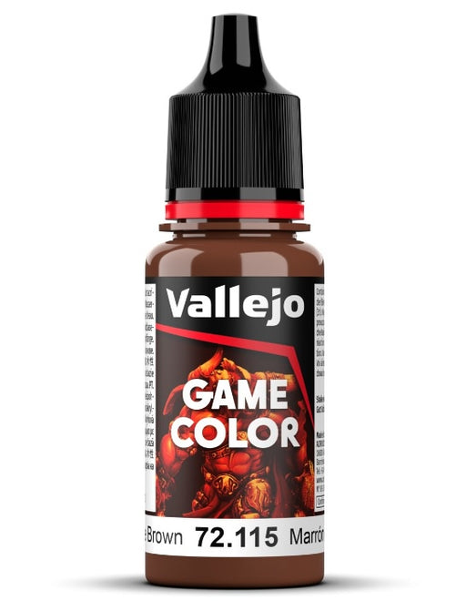 Vallejo Game Colour Grunge Brown 18ml Acrylic Paint - New Formulation AV72115