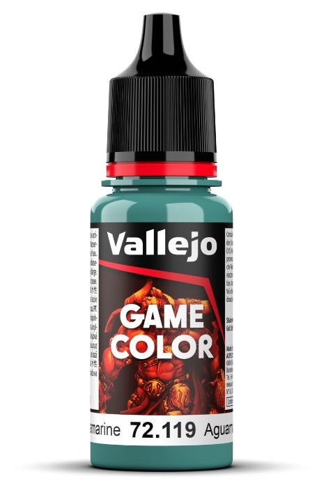 Vallejo Game Colour Aquamarine 18ml Acrylic Paint - New Formulation AV72119