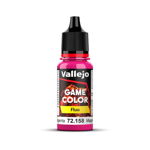 Vallejo Game Colour Fluorescent Magenta 18ml Acrylic Paint - New Formulation AV72158