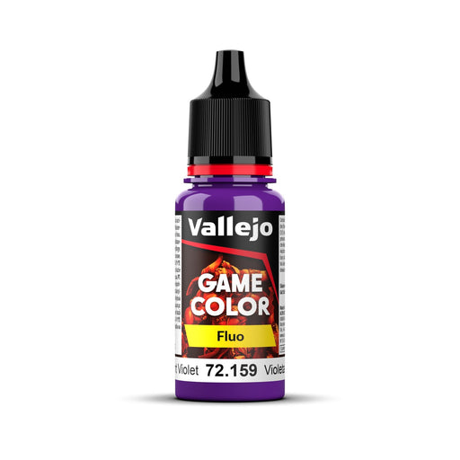 Vallejo Game Colour Fluorescent Violet 18ml Acrylic Paint - New Formulation AV72159