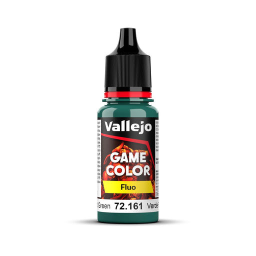 Vallejo Game Colour Fluorescent Cold Green 18ml Acrylic Paint - New Formulation AV72161