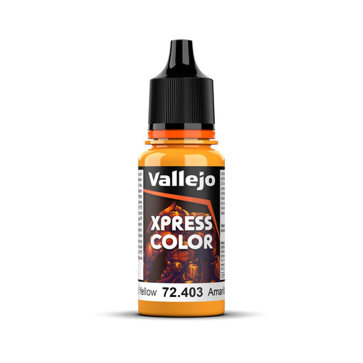Vallejo Game Colour Xpress Color Imperial Yellow 18ml Acrylic Paint - New Formulation AV72403