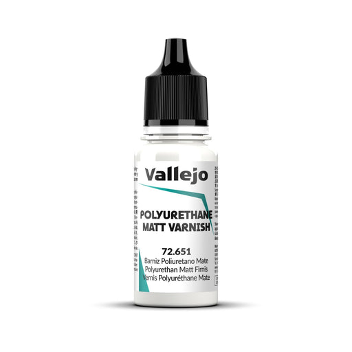Vallejo Game Colour Polyurethane Matt Varnish 18ml Acrylic Paint - New Formulation AV72651