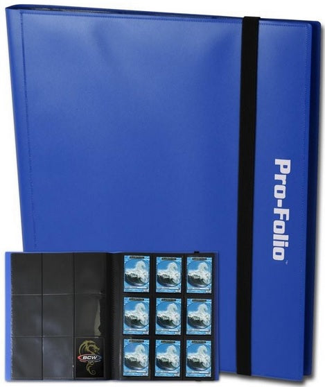 BCW Pro Folio Binder 9 Pocket Blue