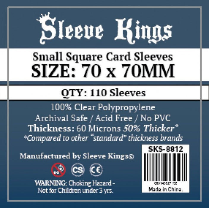 Sleeve Kings Board Game Sleeves Small Square (70mm x 70mm) (110 Sleeves)