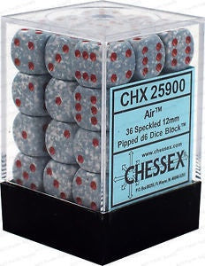 Dice Speckled 12mm Air (36 Dice in Display) CHX25900