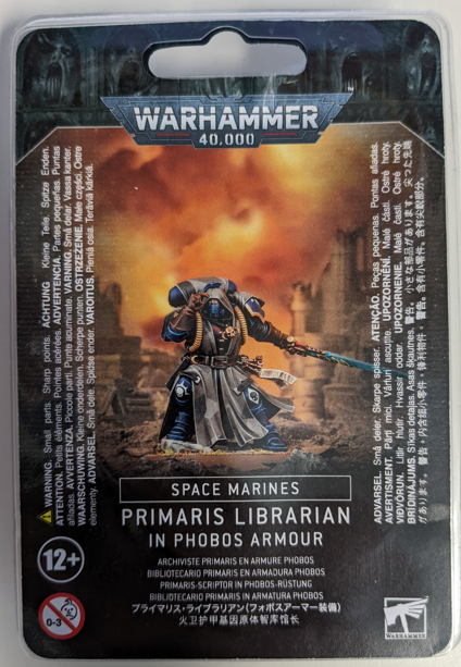 Warhammer 40K Space Marines: Primaris Librarian in Phobos Armour 48-67