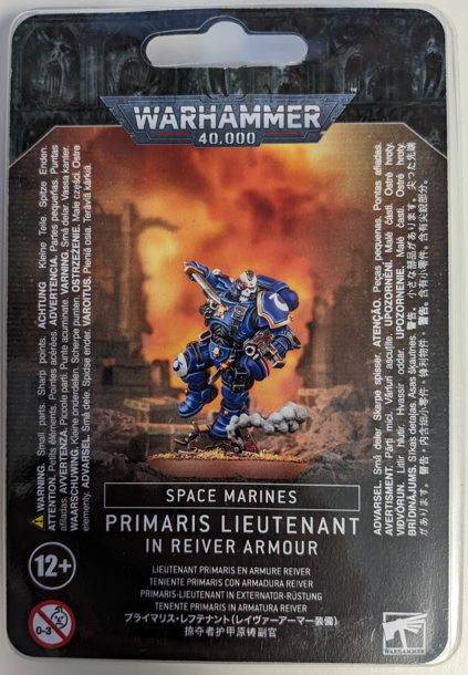 Warhammer 40K Space Marines Primaris Lieutenant in Phobos/Reiver Armour 48-64