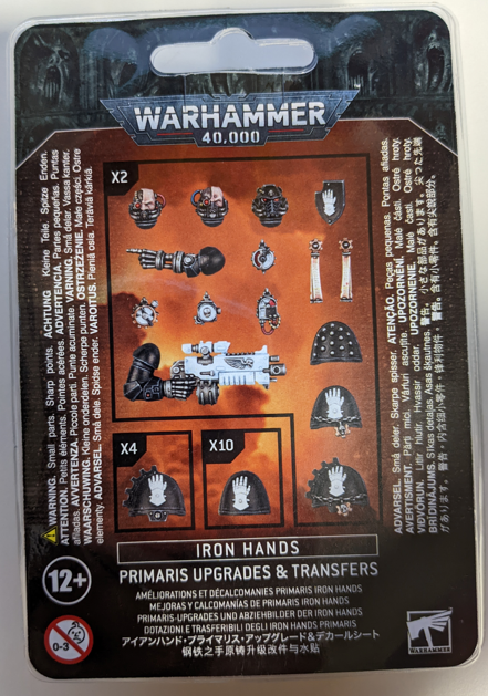 Warhammer 40K Iron Hands Primaris Upgrades and Transfers 55-09