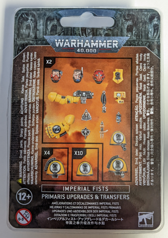 Warhammer 40K Space Marines: Imperial Fists Primaris Upgrades and Transfers 55-26