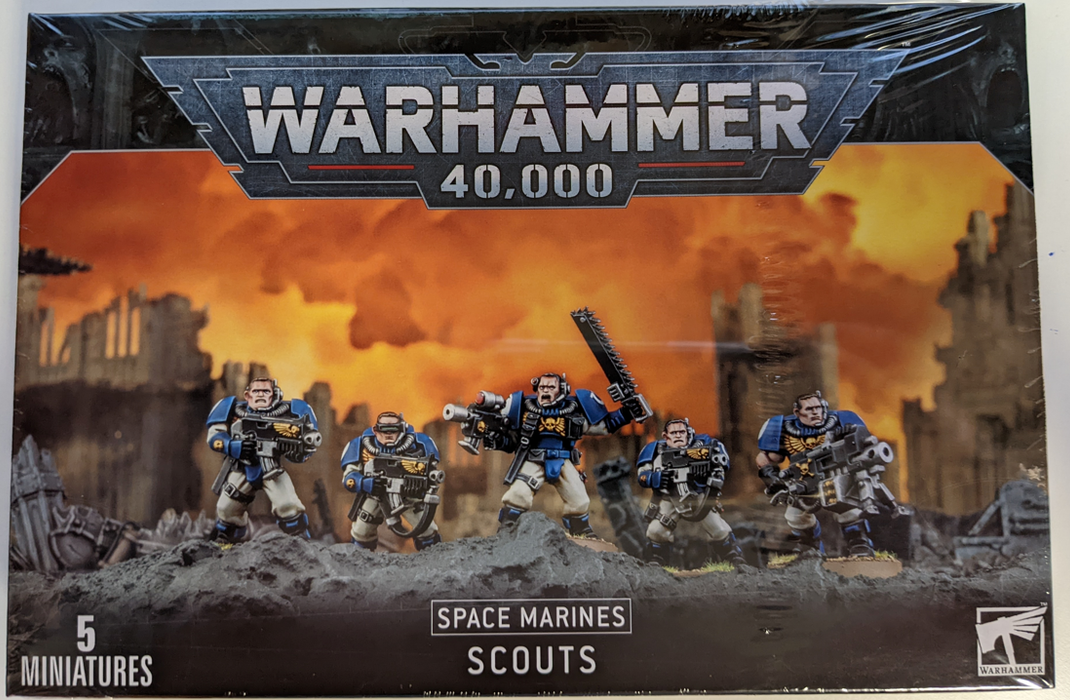 Warhammer 40K Space Marines: Space Marine Scout Squad (5 models) 48-16