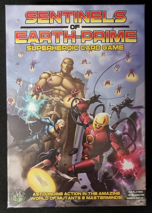 Sentinels of Earth Prime Superheroic Card Game - damaged box
