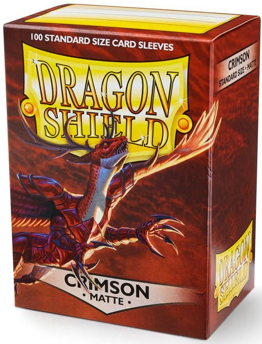 Dragon Shield 100 Count Standard Matte Sleeve: Crimson