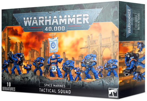 Warhammer 40K Space Marines: Space Marine Tactical Squad (10 models) 48-07